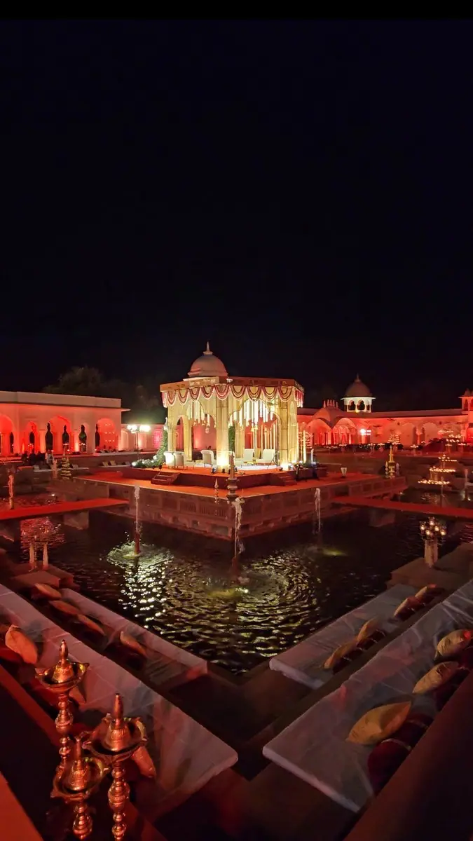 A wedding setting designed and delivered by Meragi